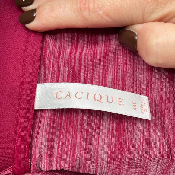 Lane Bryant Cacique Womens Size 44C Lounge Bra Lightly Lined No-Wire Wireless - Picture 6 of 7